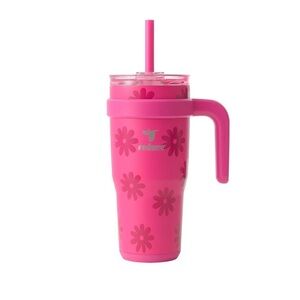 Reduce Floral 24oz Tumbler with Handle & Patented 3 in 1 Sip it Your Way Lid.